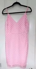 Lulus NWT Pink Spaghetti Strap Summer Dress Sz. L