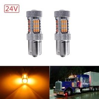 Amber LED GlüHbirne 24V 1156 BA15S BA15S P21W FüR Blinker RüCklicht HGV LKW