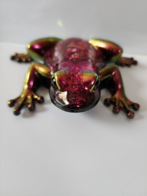 Beautiful Hand Crafted Colorful Resin Frog