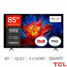 TCL 85P8K-UK 85 Inch QLED Smart TV, 4K HDR Pro, AiPQ Processor, Game Master
