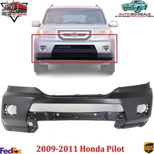 Front Bumper Cover Primed With Fog Lamp Hole For 2009-2011 Honda Pilot HO1000263