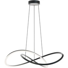 AFX Inc. CLSP32LAJUDBK Celeste LED 31.5 inch Black Pendant Ceiling Light