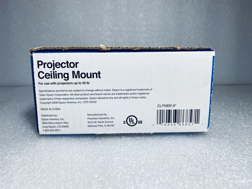 Caja Abierta - Epson ELPMBPJF Proyector Universal Montaje en Techo Hasta 50lbs - (LEER) - Imagen 8 de 19