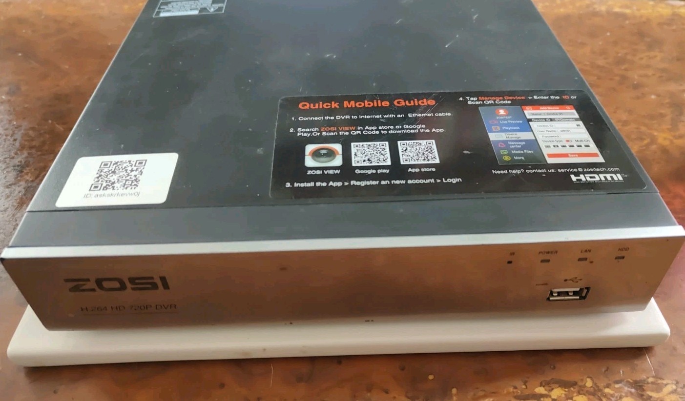 ZOSI H.265+ Security DVR 8CH Channel 1080p Recorder for CCTV Surveillance Camera