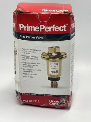 #ad Sioux Chief 1 2quot; Prime Perfect Trap Primer Valve $39.00
