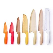 14 Piece Kitchen Knife Set, Stainless Steel Knife Set Non Stick Ceramic Coat
