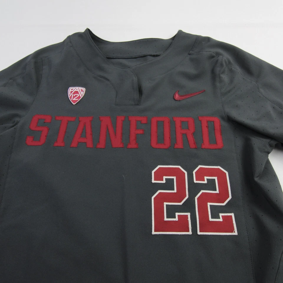 Stanford Cardinal Nike Game Jersey - Softball Women's Dark Gray Used - Image 2 of 4