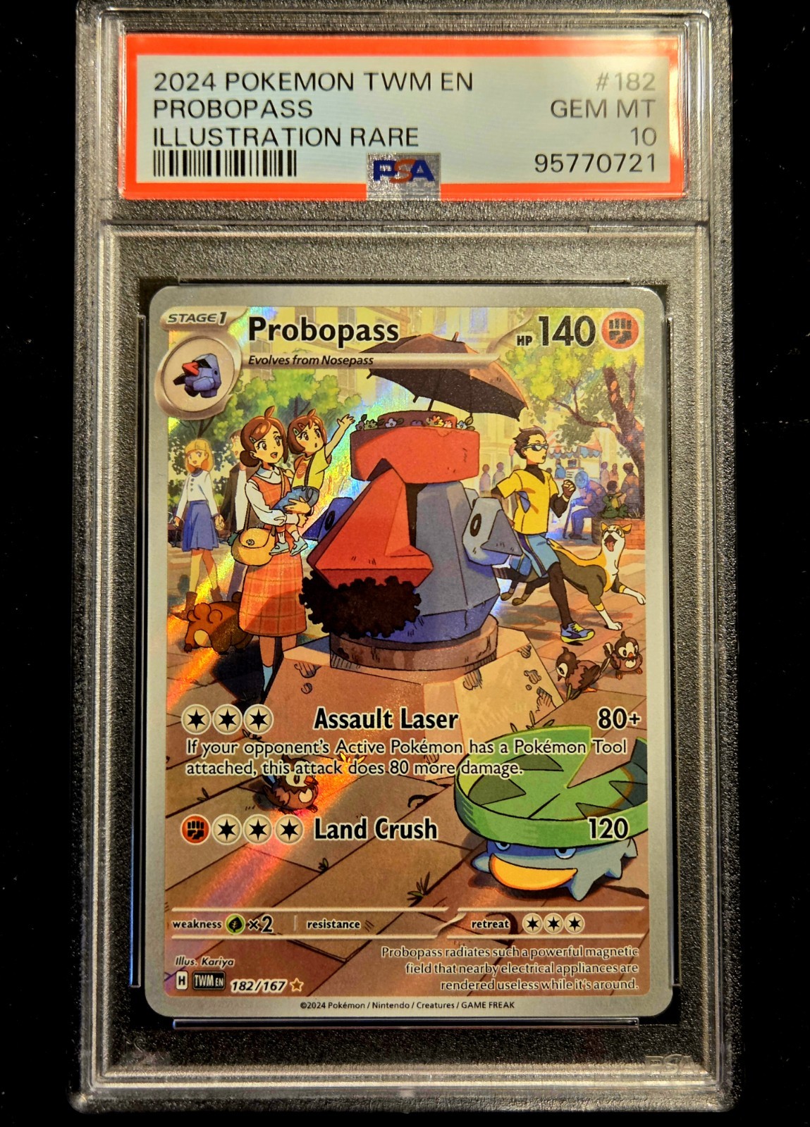 2024 Probopass PSA 10 #182 Twilight Masquerade Secret Illustration Rare Full Art