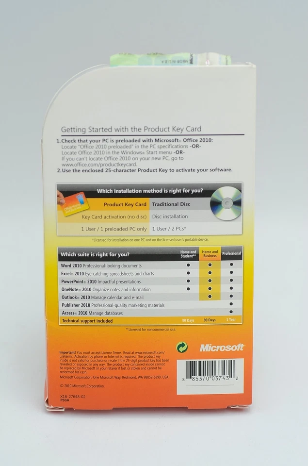 Microsoft Office Home and Business 2010 (PC, 2010) key included, Tested. - Image 2 of 4