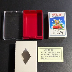 Virtual Boy playing cards Mario Tennis Unused Nintendo Rare Retro Japan JP