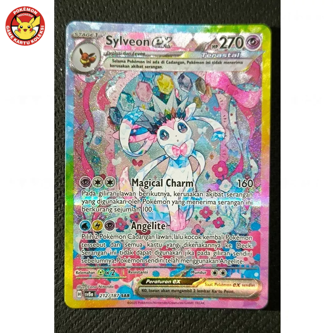 Sylveon ex sv8a 212/187 SAR SIR Terastal Festival Prismatic