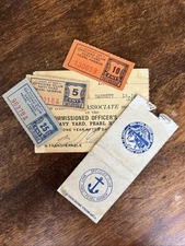 Officers Club Navy Yard Pearl Harbor Ephemera Matchbook Tokens Membership Card