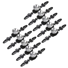 Sumnacon 10 Pcs 4.7" Drawer Dresser Knobs Pull Handles - Crystal Glass Diamon...