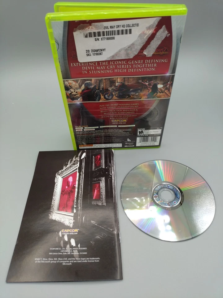 Devil May Cry HD Collection (Xbox 360, 2012) Complete  - Very Good Condition  - Image 2 of 2