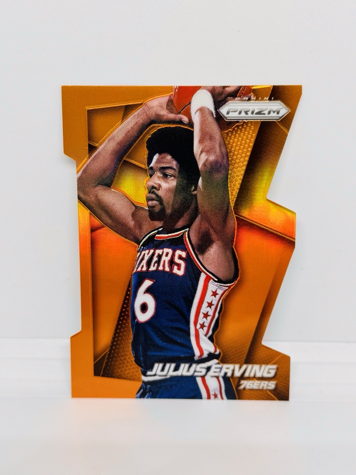 2014-15 Prizm JULIUS ERVING Orange Die-Cut /139 Philadelphia 76ers #163