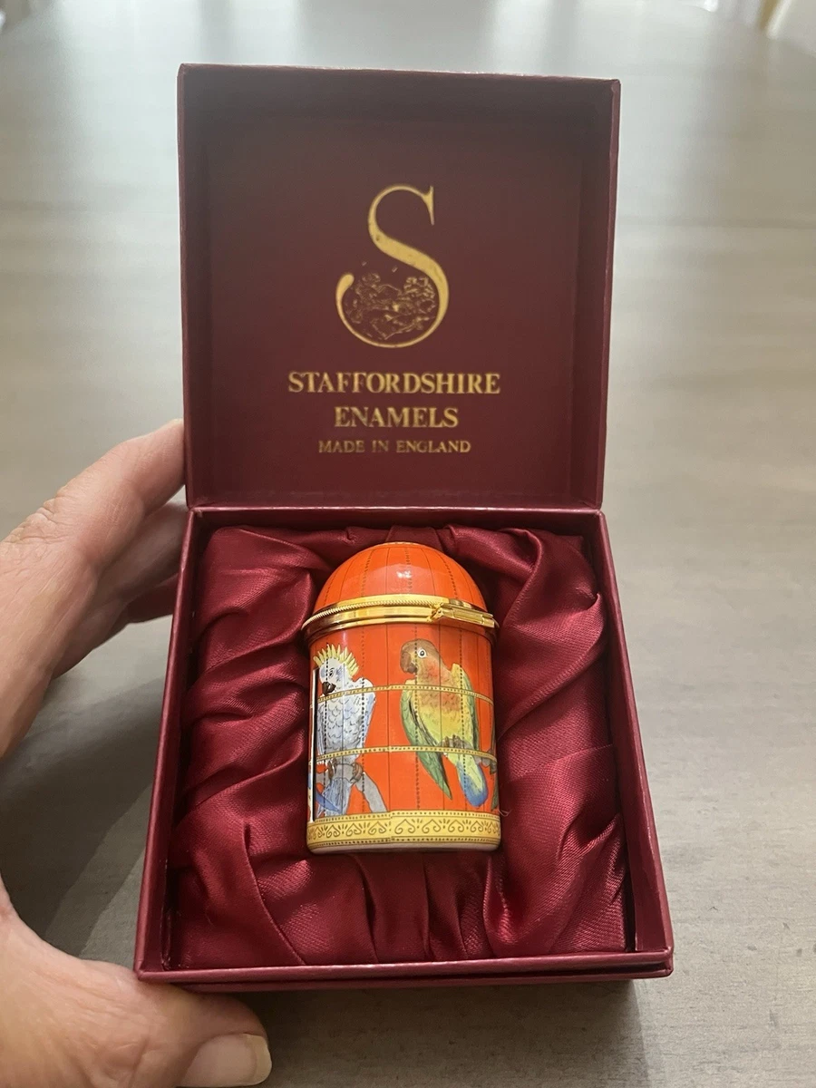 Staffordshire Enamel In Collectible Decorative Trinket Boxes for