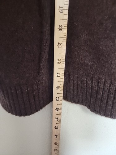 ll bean shetland wool mens 1/4 zip long slv argyle sweater sz XXL navy preppy - Picture 7 of 9