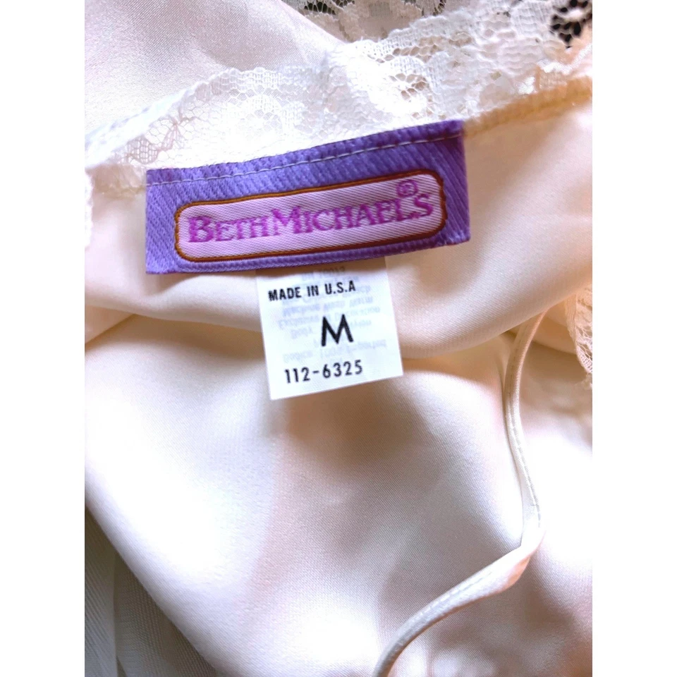 Vestido Madonna estilo vintage como una virgen BLANCO vestido de encaje lencería talla S Foto 3 de 4