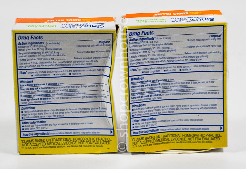 2 Boiron SINUSCALM Alivio del Frío Congestión Homeopático 60 Comprimidos Nuevo en Caja 07/2029 Foto 2 de 4