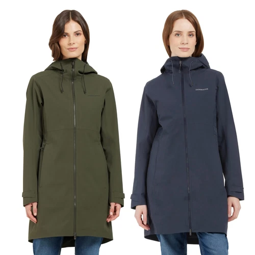 Didriksons Womens Bea 6 Waterproof Parka Coat Lightweight Windproof