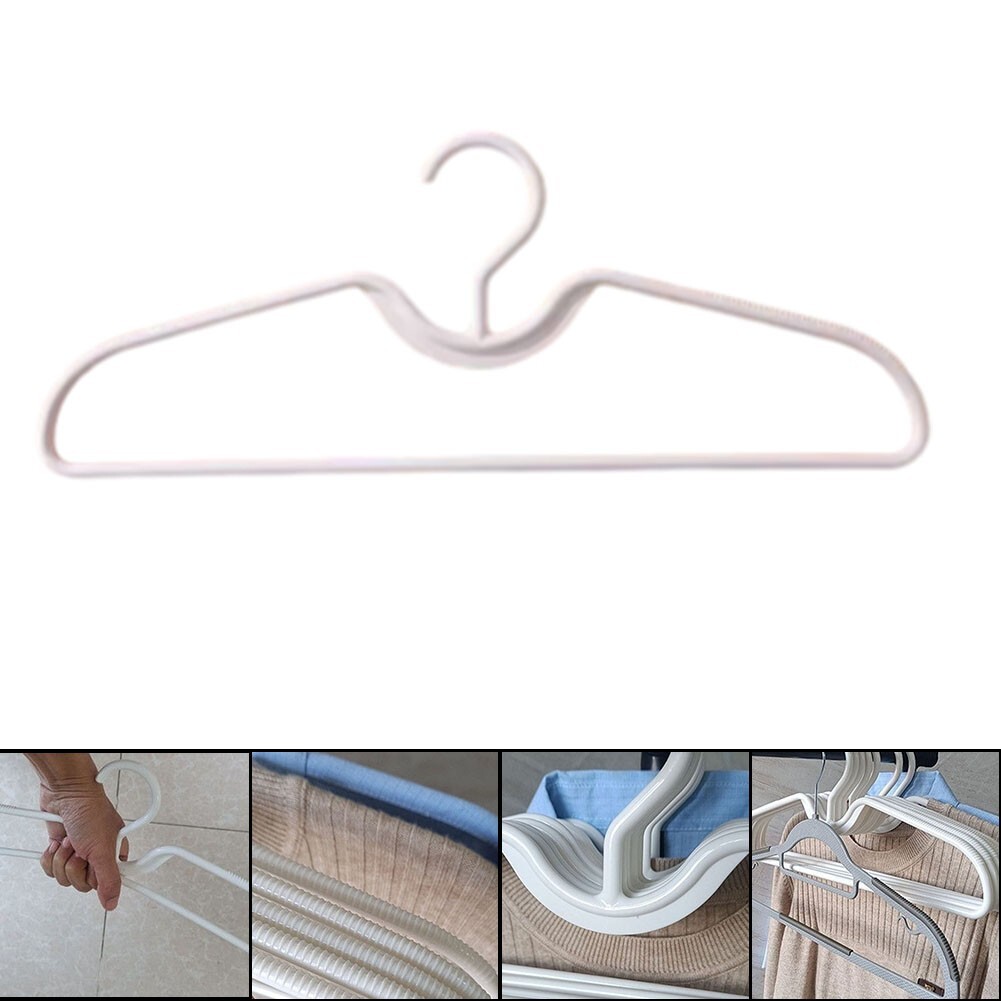 AntiSlip Clothes Hangers Short Neck Pack of 10 Efficient Closet