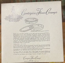 Vintage Plastic CENTERPIECE FLOWER ARRANGER: Never Used, Turns, Holds Water