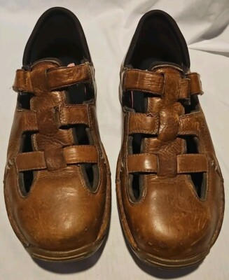 Mens Red Wings 4602 Brown Leather Fisherman Sandals Size 11.5 EE Amazon.com | Arkbird Men main image 4