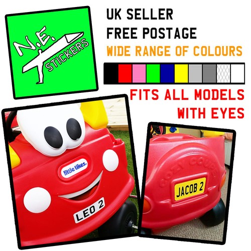 PERSONALISED BACK (+FRONT?) kids number plate for 6V VW Beetle car toy ride on - Picture 8 of 10