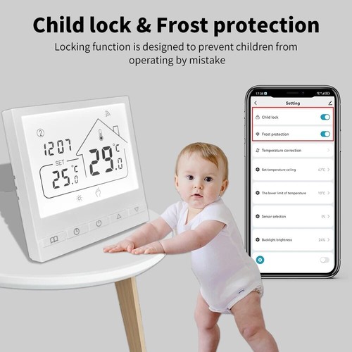 For Alexa Tuya WiFi Smart Thermostat Water/Heating/Gas Boiler Remote Controller - Picture 7 of 23