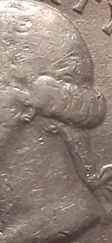 1990 P Washington Quarter RPM Mule Die Clash & RARE DIE BREAK - Picture 3 of 24