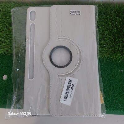 Smart Case Rotating Stand Leather Cover For Samsung Galaxy Tab S7 plus Ivory Col