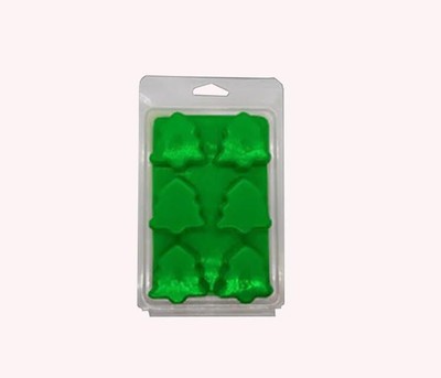 Wax Melt Tree Shaped 6-Cavity Clamshells 4 oz - 60 Pack