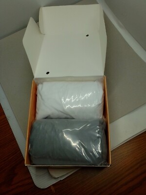 Biloban Crib Sheets Comfort And Protection 2 pack fitted grey & white