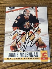 2003-04 PACIFIC Jamie McLennan Calgary Flames #55 Autographed !