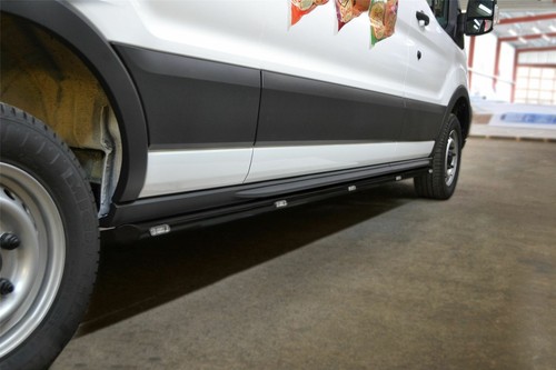 Schwarze Seitenleisten + gelbe LEDs für Vauxhall (Opel) Combo C 2001-2011 Van Röhren - Bild 5 von 8