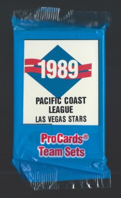 1989 ProCards Las Vegas Stars Factory Sealed Set Comstock #14 Shot to Nuts ESPN