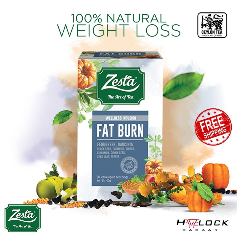 Zesta Ceylon Fat Burn Tea 20 bags Ceylon Wellness Infusion immune boost