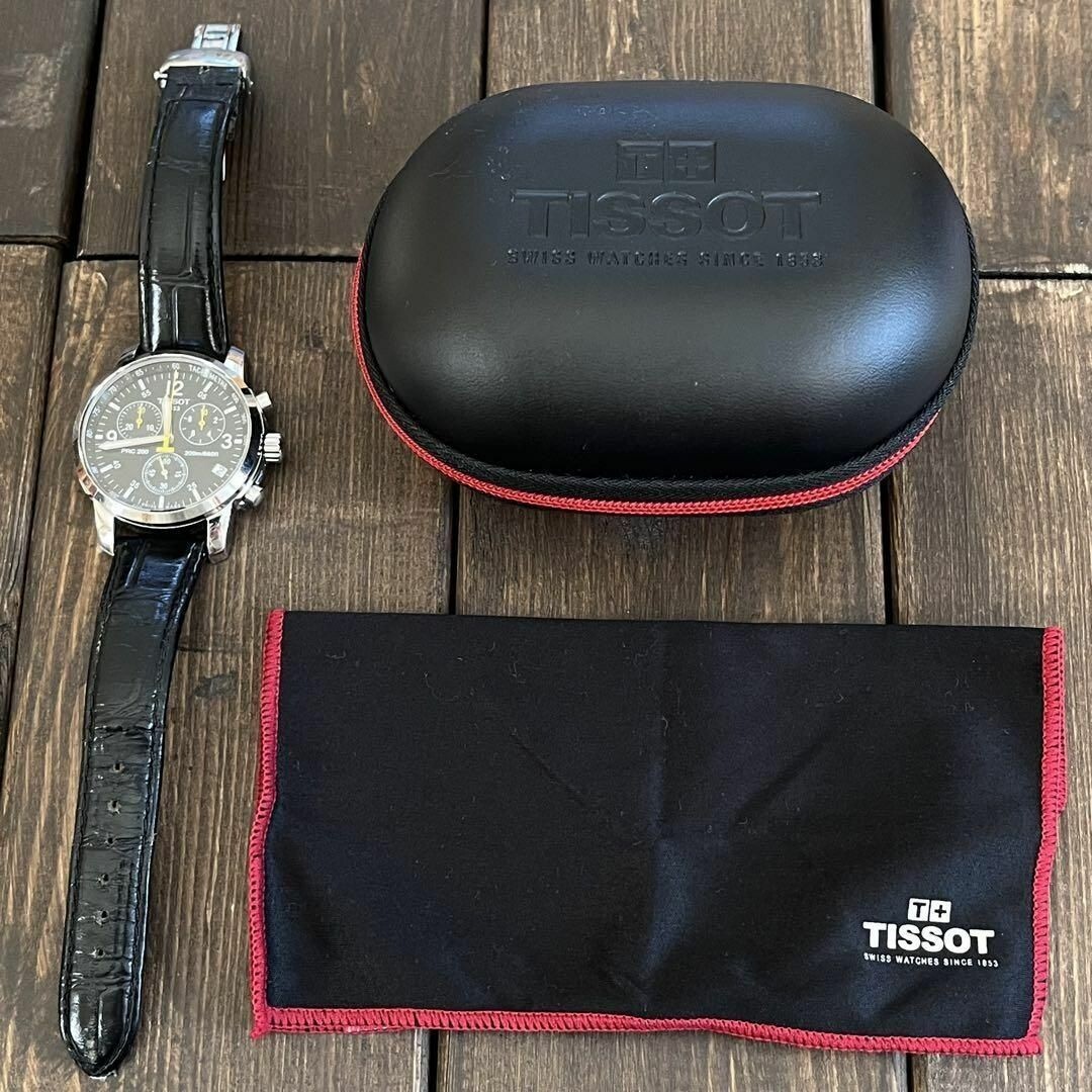 Tissot PRC 200 Watch Quartz 39mm Men's Black Dial Vintage Tissot PRC 200 Watch Quartz 39mm Men's Black Dial Vintage