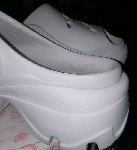Adidas X Stella McCartney Clog Platform Shoes Triple White GW4365 Women’s Size 5 - Picture 5 of 21