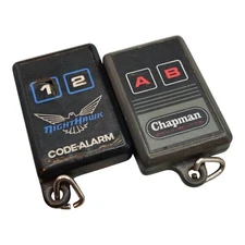 LOT OF 2 CODE ALARM KEYLESS ENTRY REMOTE KEY FOBS 2-BUTTON GOH3YKCA-UTX