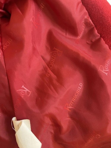 Abrigo Rothschild Rojo 18M Vacaciones Elegante Abrigo Clásico Vestido de Vacaciones Abrigo Rojo Niñas - Imagen 5 de 9