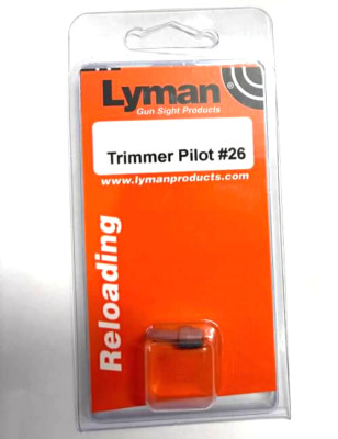 Lyman 7822013 Trimmer Pilot #26 6.5x55 Swedish 260 Rem 6.5x57 Mauser 6.5x57R