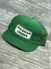 VTG P-Caps Wolohan Lumber Foam Adjustable Mesh Snapback Trucker Hat USA MADE Cap