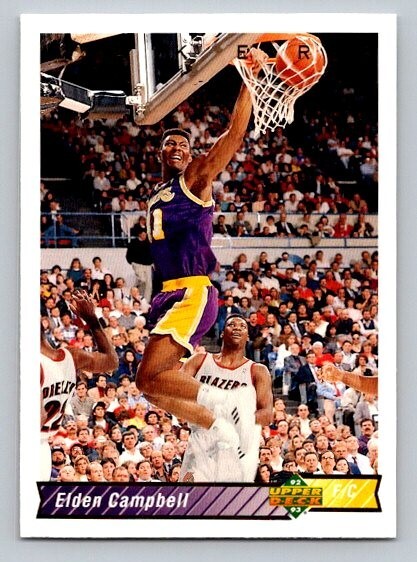1992-93 Upper Deck Elden Campbell #152 Los Angeles Lakers