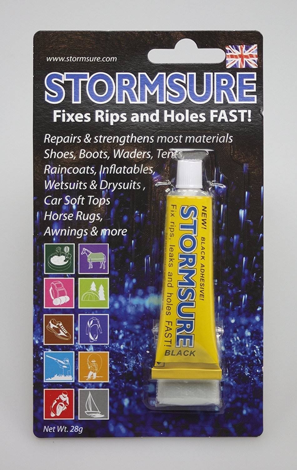 Stormsure Adhesive Flexible Repair Black 15g Tube (S1BK)