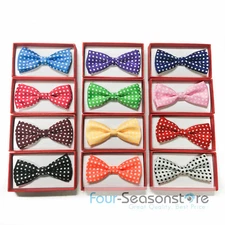 12 Colors Children Kid Baby Toddler Boys Under Age 6 1x bow tie with polka dot