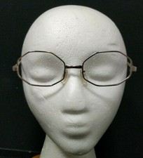 1X Silver Octagon Frames Vintage Classic Glass Glasses Eye Wear Timeless NOS