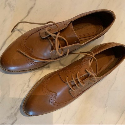 asos tan brogues