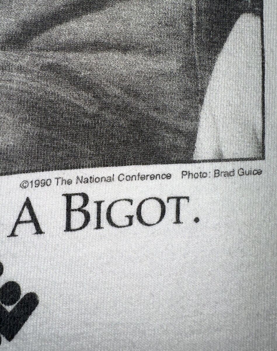 Vintage 90's Grail ~ Nobody's Born A Bigot ~ Single Stitch T Vintage 90's Grail ~ Nobody's Born A Bigot ~ Single Stitch T