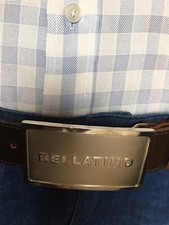 New Bellatino Square Men Belt Handcrafted In Canada Sizes 34-42 Waistband.